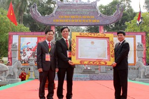 Lễ hội Đền Hát Môn đón nhận Bằng di sản văn hóa phi vật thể quốc gia