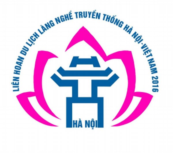 Logo của Liên hoan Du lịch làng nghề truyền thống Hà Nội - Việt Nam 2016