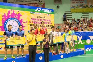 Hà Nội nhất toàn đoàn Giải Cầu lông cá nhân toàn quốc tranh Cúp Yonex 2016