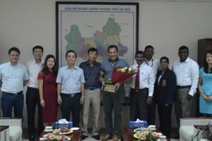 Bộ trưởng Bộ thể thao Srilanka Dayasiri Jayasekara thăm  Trung tâm Huấn luyện và Thi đấu TDTT Hà Nội
