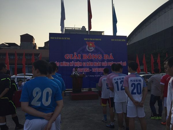 Lễ khai mạc và công bố điều lệ thi đấu giải bóng đá giao hữu