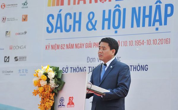 Chủ tịch UBND Thành phố Hà Nội Nguyễn Đức Chung phát biểu tại buổi Khai mạc 