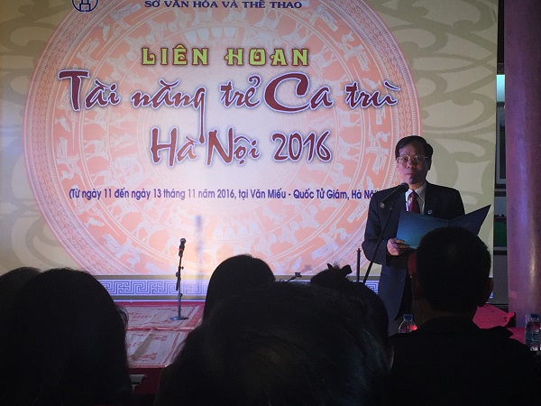 Ông Trương Minh Tiến – Phó Giám đốc Sở Văn hóa và Thể thao Hà Nội, Trưởng ban tổ chức Liên hoan