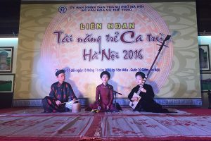 Khai mạc Liên hoan tài năng trẻ Ca trù Hà Nội 2016