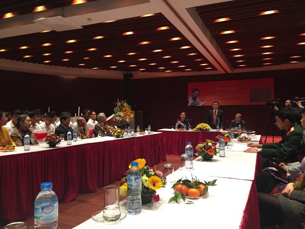 PGS.TS Nguyễn Mạnh Hà, Nguyên Viện trưởng Viện Lịch sử Đảng, Học viện Chính trị quốc gia Hồ Chí Minh phát biểu cảm nhận của mình về Lời kêu gọi Toàn quốc kháng chiến của Chủ tịch Hồ Chí Minh