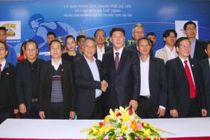 Sungshin Vina tài trợ cho CLB Vật Hà Nội