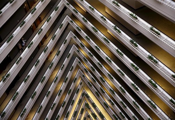 Bực ảnh chụp khách sạn Pan Pacific tại Singapore ngày 21-2