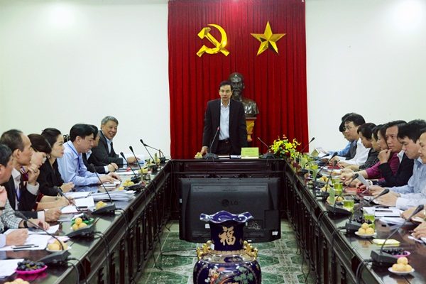 Phó Bí thư Thành ủy Đào Đức Toàn phát biểu kết luận buổi làm việc