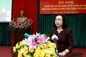 Bám sát nhiệm vụ trọng tâm để nâng cao chất lượng tham mưu, tổng hợp