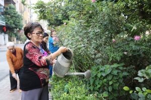 Hiệu quả “Tuyến phố nở hoa” ở quận Hà Đông