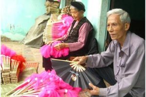 Nghề làm quạt ở Chàng Sơn