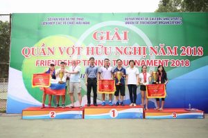Hơn 100 vận động viên đến từ các nước tham gia Giải quần vợt hữu nghị 2018