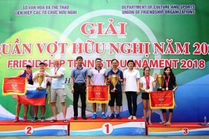 Sôi nổi Giải Quần vợt hữu nghị năm 2018
