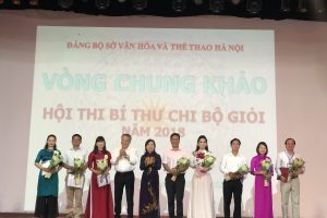 Chung khảo Hội thi Bí thư chi bộ giỏi ngành Văn hóa &Thể thao Hà Nội