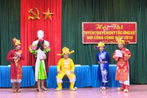 Xã Tân Minh (Thường Tín) tổ chức Hội thi tuyên truyền Quy tắc ứng xử nơi công cộng