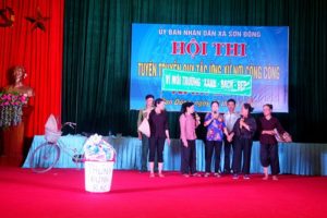 Xã Sơn Đông (thị xã Sơn Tây): Thi tuyên truyền Quy tắc ứng xử nơi công cộng