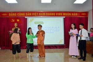 Phường Lê Lợi ( thị xã Sơn Tây) thi tuyên truyền quy tắc ứng xử nơi công cộng