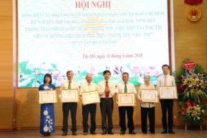 Quận Tây Hồ tổng kết các hoạt động kỷ niệm 70 năm  Ngày Chủ tịch Hồ Chí Minh ra “Lời kêu gọi Thi đua ái quốc”