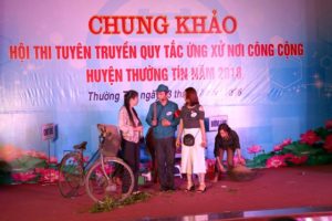 Sân khấu hóa việc tuyên truyền Bộ Quy tắc ứng xử nơi công cộng