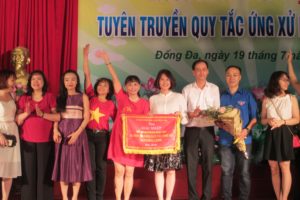 Hội thi Tuyên truyền Quy tắc ứng xử nơi công cộng quận Đống Đa năm 2018