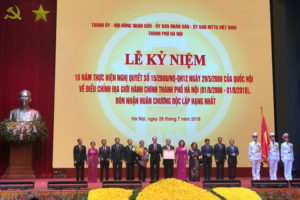 Lễ kỷ niệm 10 năm Hà Nội điều chỉnh địa giới hành chính và đón nhận Huân chương Độc lập hạng Nhất