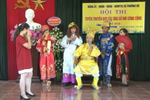 Xã Phương Độ tổ chức Hội thi tuyên truyền  Quy tắc ứng xử nơi công cộng năm 2018