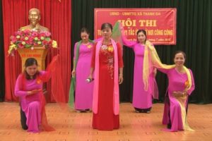 Xã Thanh Đa (huyện Phúc Thọ) tổ chức Hội thi tuyên truyền Quy tắc ứng xử nơi công cộng