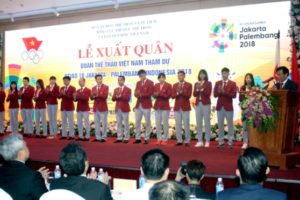 Lễ xuất quân Đoàn TTVN tham dự ASIAD 2018