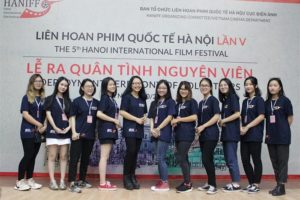 Lễ ra quân tình nguyện viên cho Liên hoan phim quốc tế Hà Nội lần V