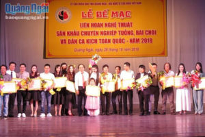 Hai vở diễn giành giải Vàng “Liên hoan nghệ thuật sân khấu Tuồng, Bài chòi và Dân ca kịch toàn quốc 2018”