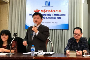 “Festival quốc tế âm nhạc mới Á – Âu Việt Nam năm 2018” với chủ đề “Nhịp cầu âm thanh Á – Âu”