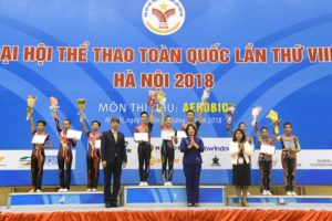Kết thúc môn Aerobic Đại hội thể thao lần VIII: Hà Nội nhất toàn đoàn