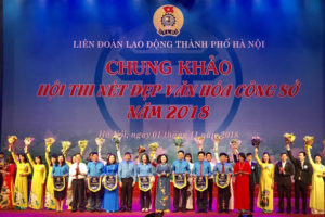Liên đoàn Lao động quận Long Biên giành giải đặc biệt Chung khảo hội thi Nét đẹp văn hóa công sở năm 2018