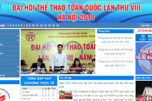 Trang thông tin điện tử Đại hội Thể thao toàn quốc lần thứ VIII chính thức đi vào hoạt động