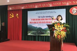 Tập huấn về kỹ năng dàn dựng chương trình tuyên truyền lưu động