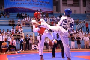 Cấp trung học cơ sở và phổ thông Hà Nội xếp vị trí thứ nhất Giải Vô địch Teakwondo học sinh toàn quốc 2019