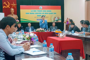 Họp báo bốc thăm chia bảng Giải Bóng chuyền vô địch quốc gia năm 2019