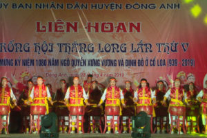 Liên hoan Trống hội Thăng Long kỷ niệm 1080 năm vua Ngô Quyền định đô tại Cổ Loa