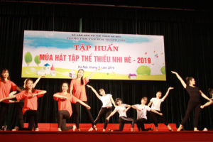 Tập huấn múa hát tập thể thiếu nhi hè 2019
