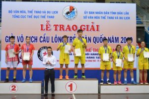 Giải Vô địch Cầu lông trẻ toàn quốc năm 2019: Hà Nội giành HCV đơn nam và đôi nam