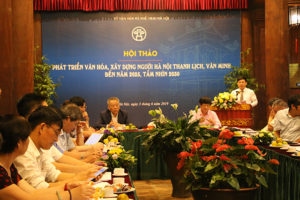 Phát huy văn hoá, xây dựng người Hà Nội văn minh là nguồn lực cho sự phát triển
