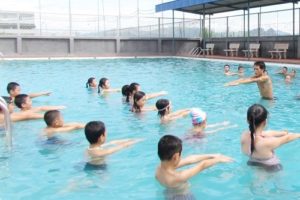 Quận Hoàng Mai phát động toàn dân tập luyện môn bơi và phòng chống đuối nước năm 2019