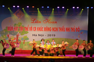 Khai mạc chung khảo Liên hoan Múa hát tập thể và Ca khúc măng non thiếu nhi Thủ đô 2019