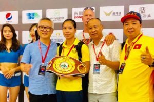 Hà Thị Linh sở hữu đai quyền Anh khu vực châu Á Thái Bình Dương của WBO