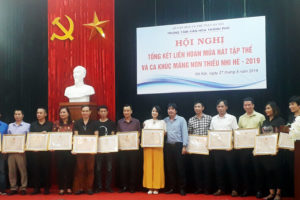 Tổng kết Liên hoan múa hát tập thể và ca khúc măng non thiếu nhi Thủ đô – Hè 2019