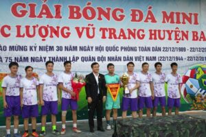 Bế mạc Giải Bóng đá Lực lượng Vũ trang huyện Ba Vì