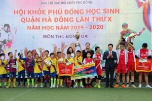 Chung kết môn Bóng đá nam Hội khỏe Phù Đổng học sinh quận Hà Đông lần thứ X