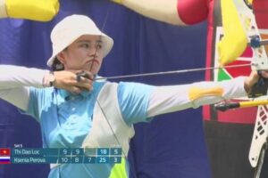 Cung thủ Hà Nội Lộc Thị Đào sáng cửa dự Olympic 2020