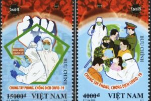 Phát hành bộ tem “Chung tay phòng, chống dịch COVID-19”