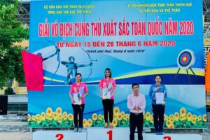 Ánh Nguyệt thi đấu xuất sắc tại giải Vô địch Cung thủ toàn quốc 2020